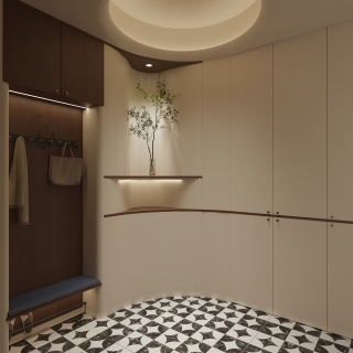 现代 中古风 入户 单张