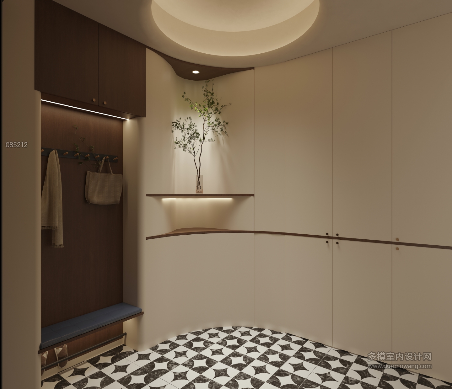 现代 中古风 入户 单张