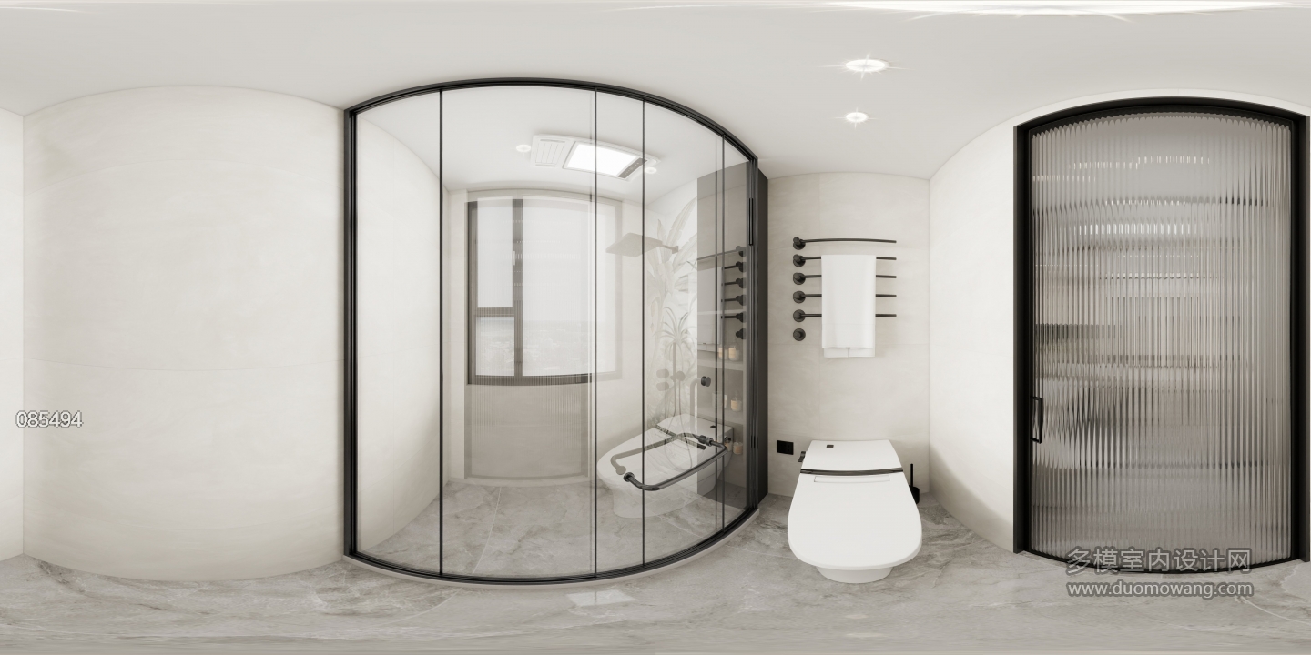 现代黑白灰-卫生间