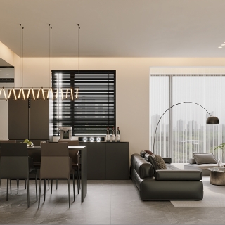 现代意式客餐特写