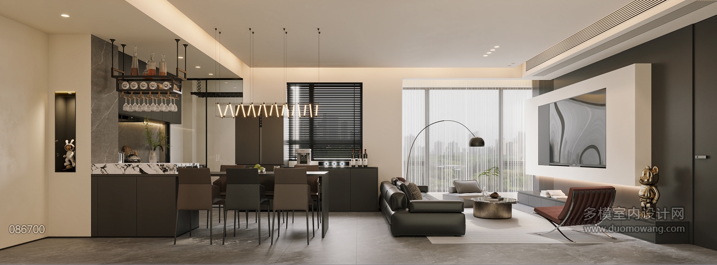 现代意式客餐特写