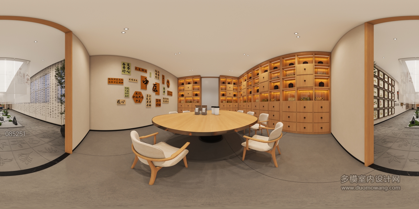 中医传承宣发区全景