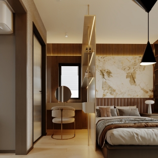 现代主人房静态3