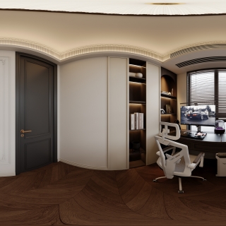 法式复古 书房 全景