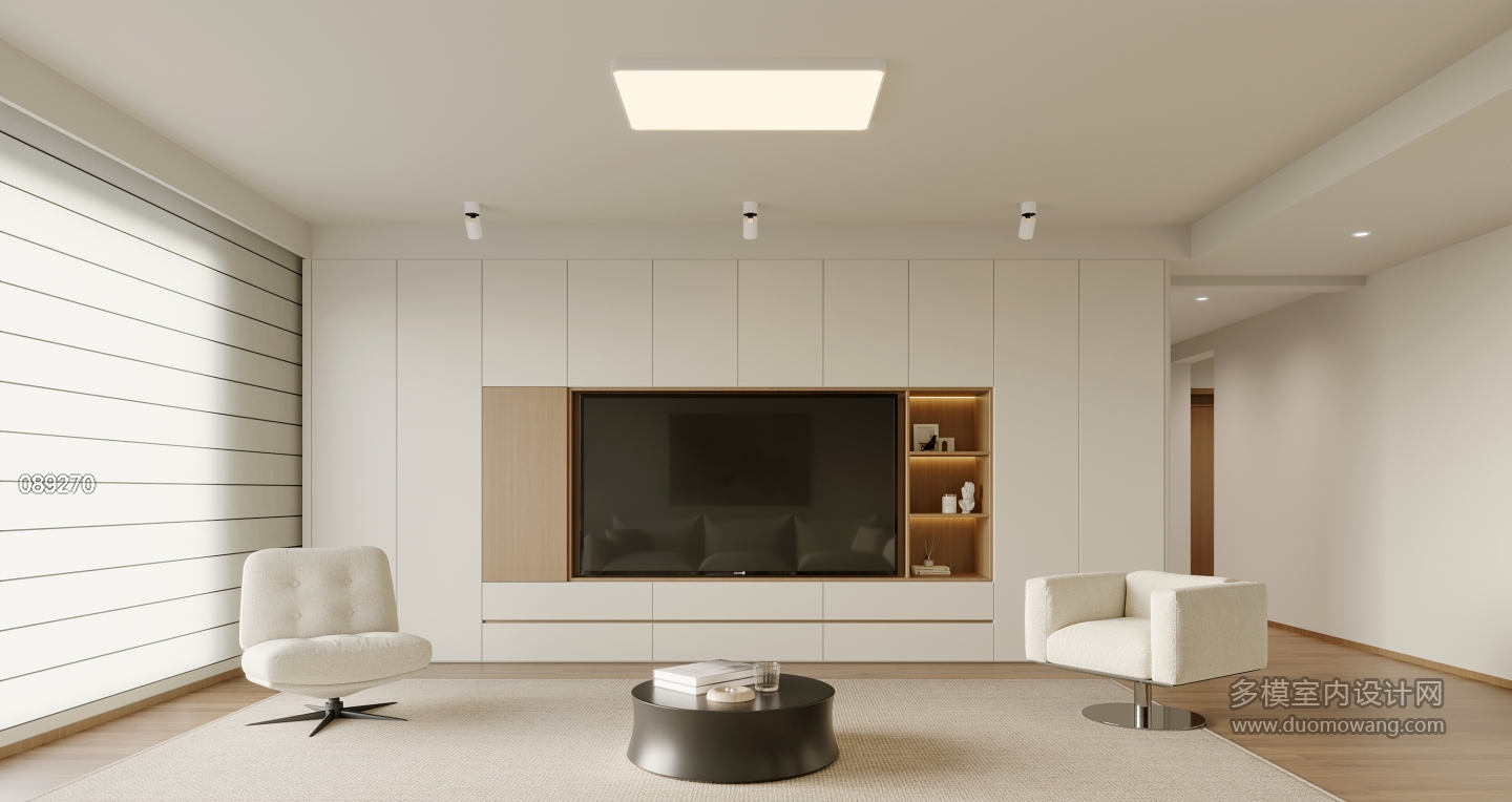 日式原木电视墙