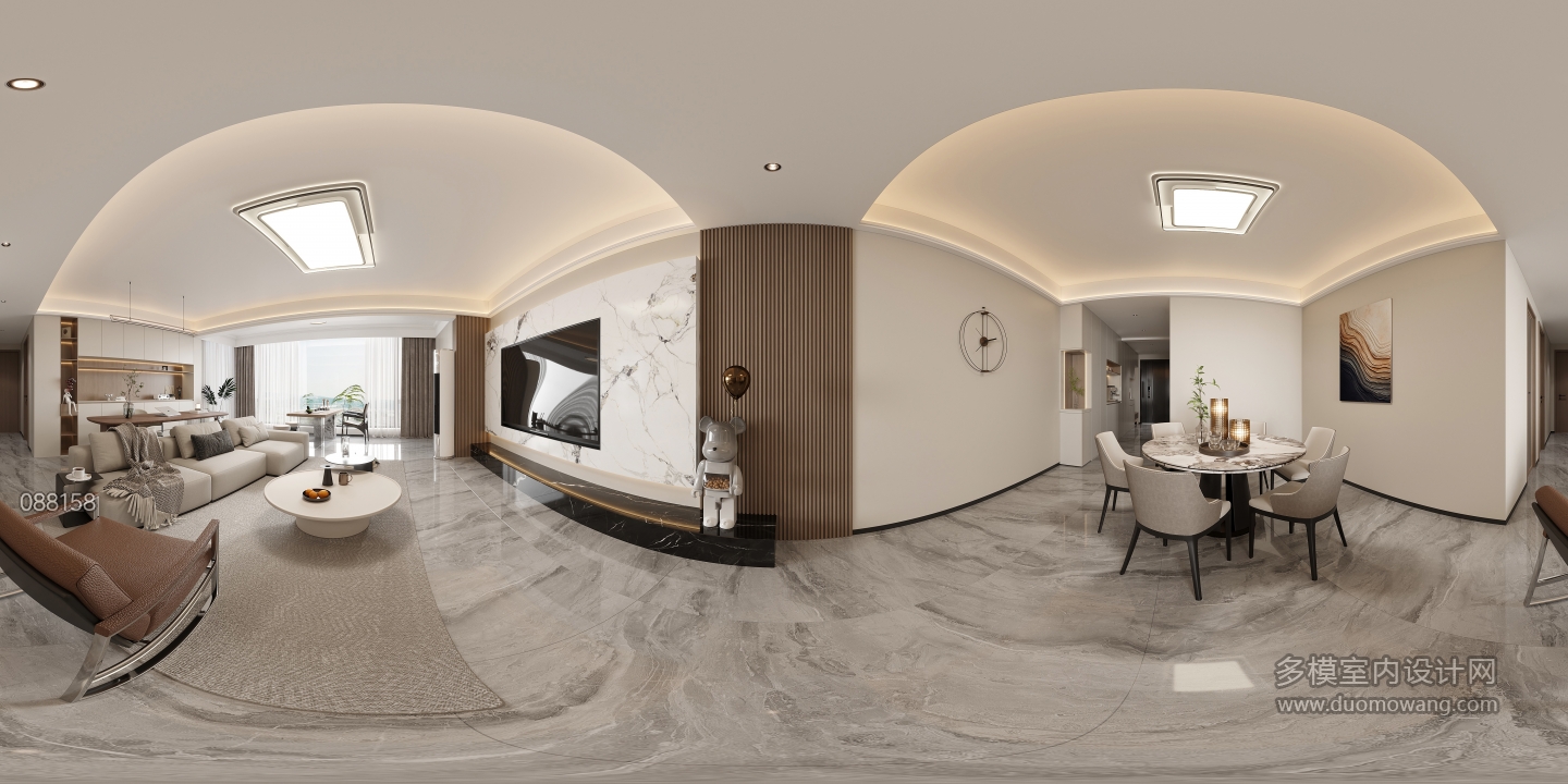 现代客厅全景