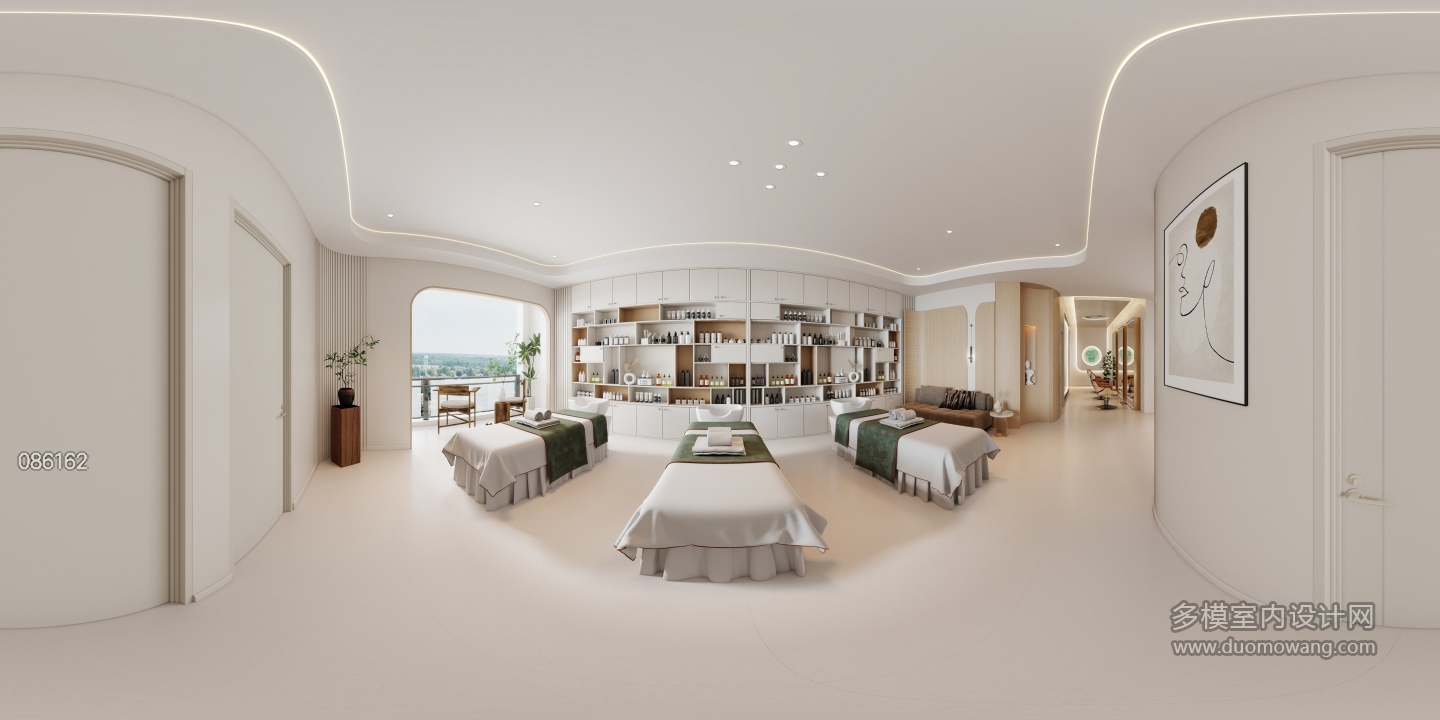 现代原木-美容院大厅