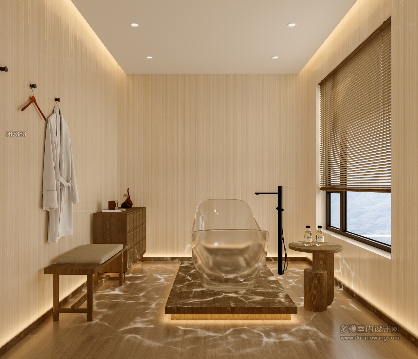 新中式艾灸馆水疗室静态