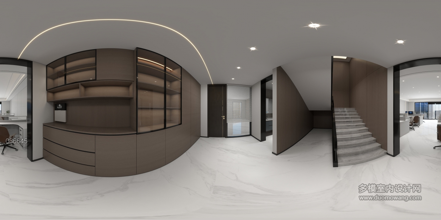 现代办公室过道