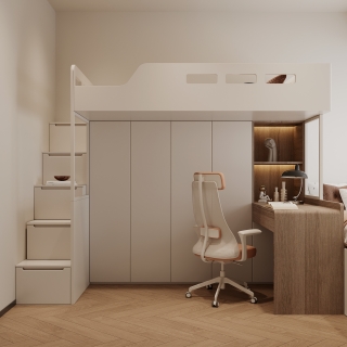 现代儿童房特写