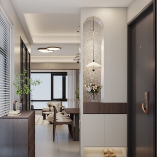 现代中古_玄关特写