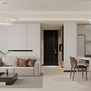 现代客厅沙发背景墙