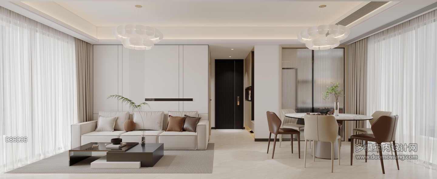 现代客厅沙发背景墙