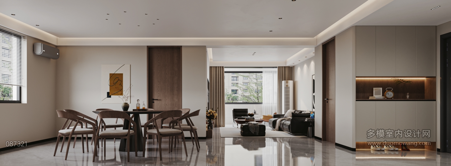 现代客餐厅特写