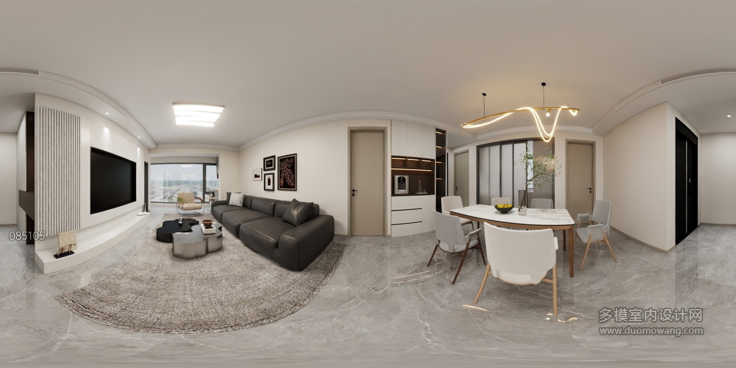 现代简约客餐厅