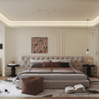 法式奶油二层主卧