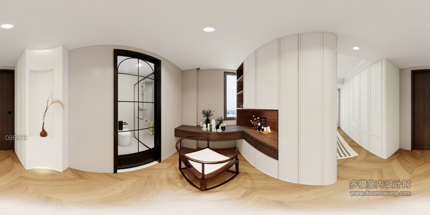 法式复古主卧衣帽间