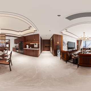 新中式客餐厅全景