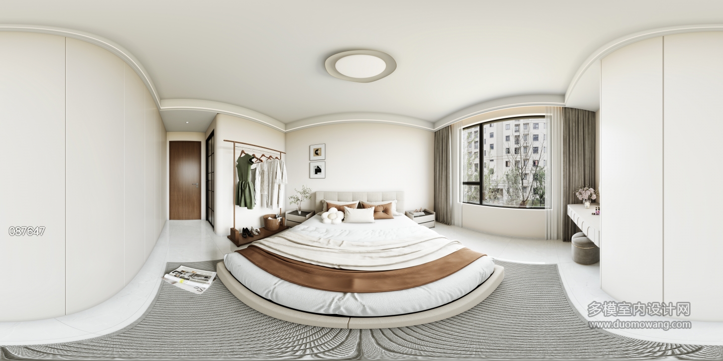 现代主卧全景