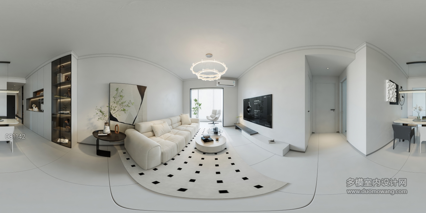 现代简约客餐厅全景