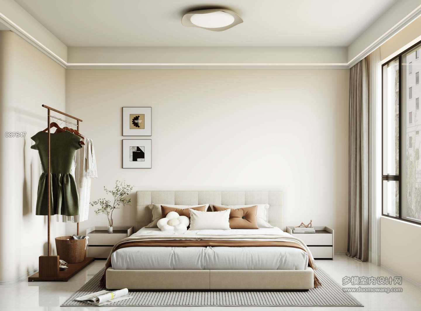现代主卧单