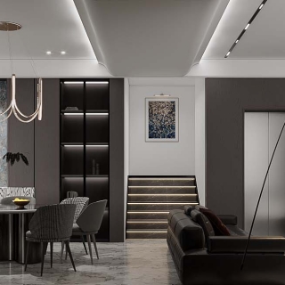 现代1楼客餐厅1