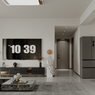 现代客厅电视背景墙