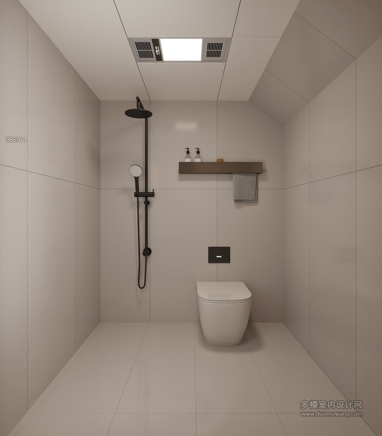 现代楼梯卫生间