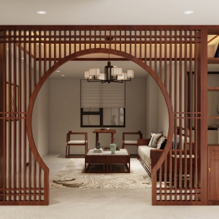 中式屏风隔断