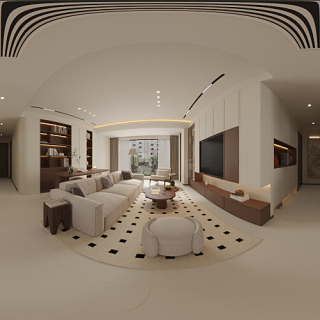 中古风客餐厅全景