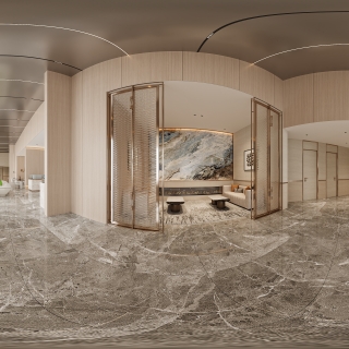 现代售楼部全景