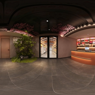 现代餐厅接待区 (1)