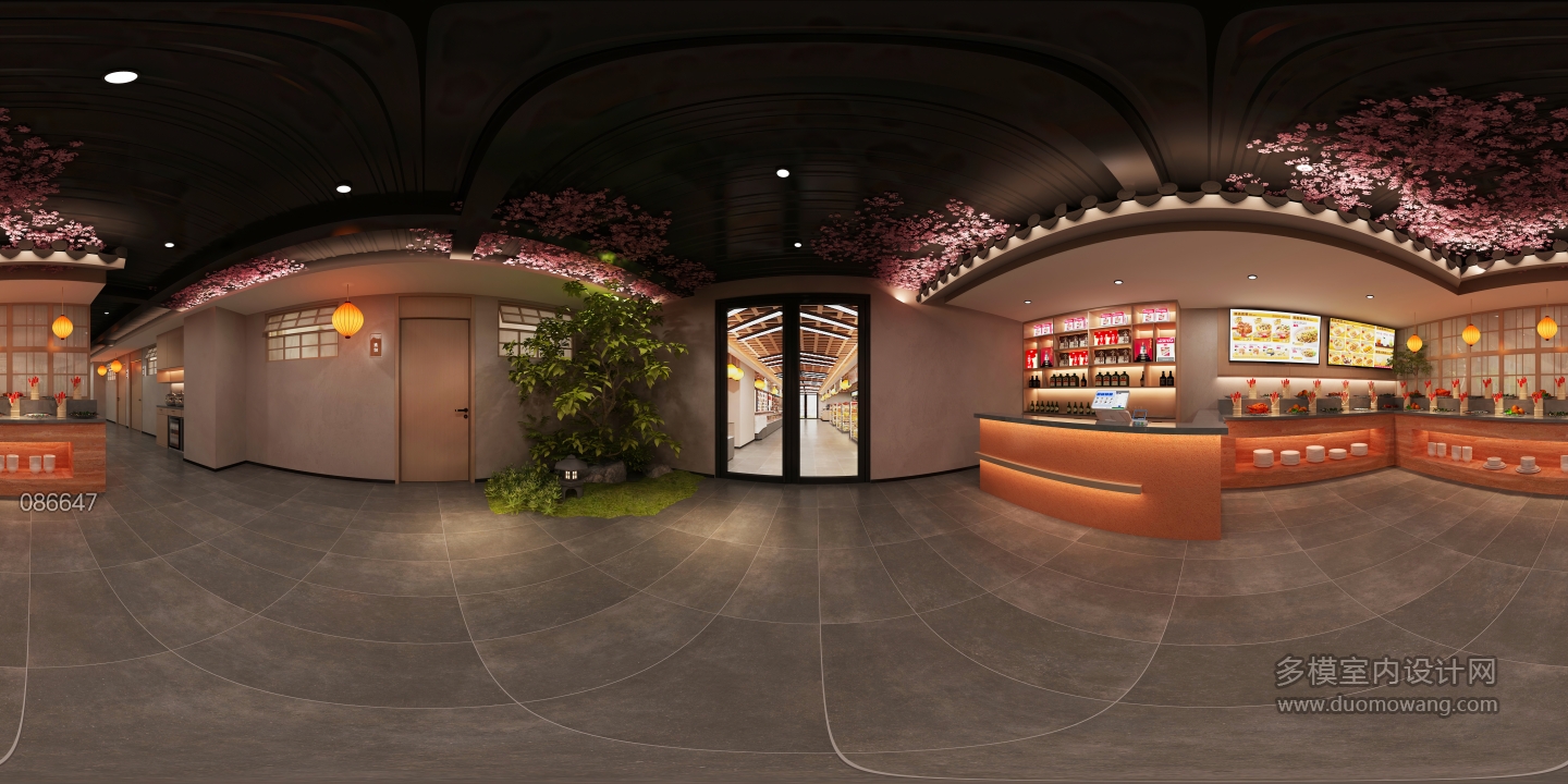 现代餐厅接待区 (1)