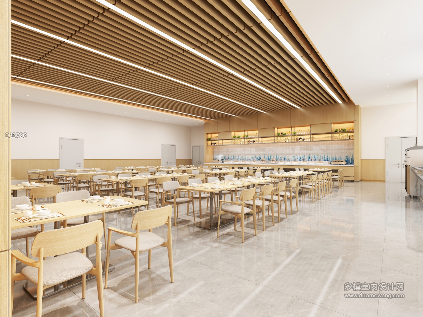 现代食堂学员餐厅视角一 (1) (1)