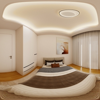 原木奶油风次卧