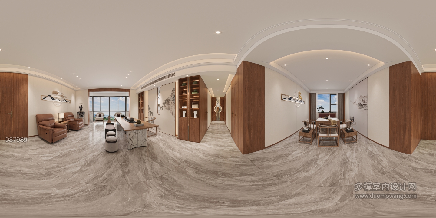 新中式会所全景