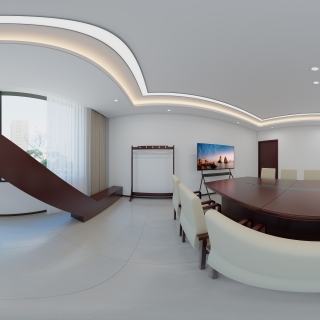 现代小会议室全景