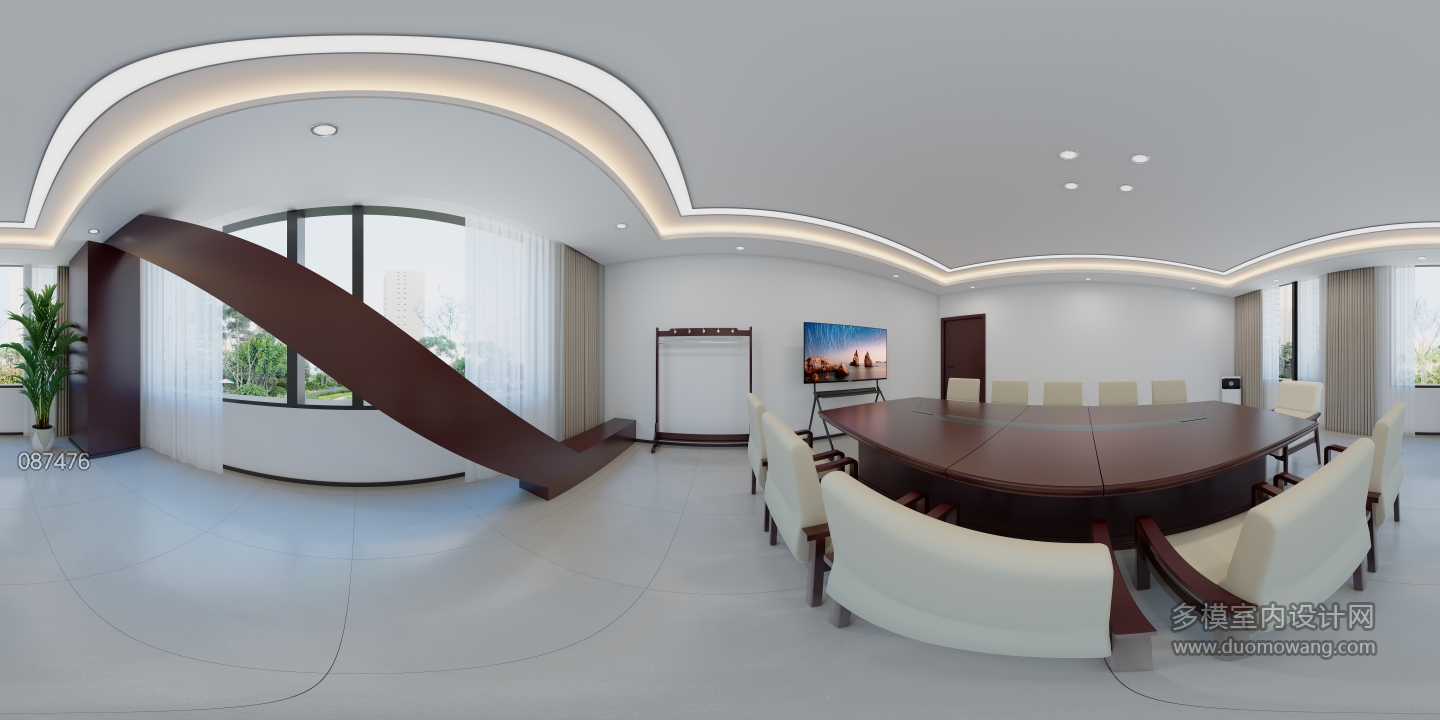 现代小会议室全景