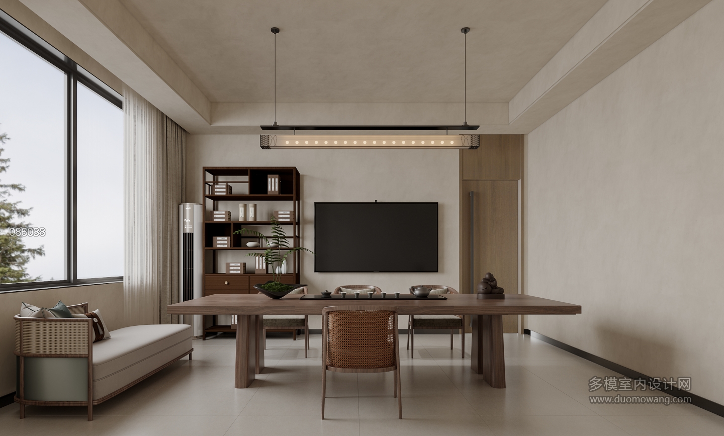 现代办公室茶室二