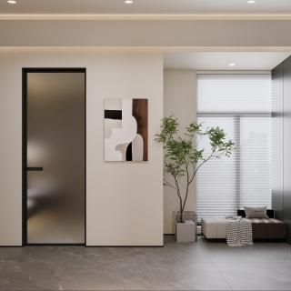 现代意式玄关特写