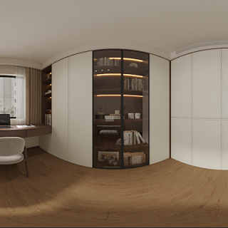 中古风书房全景