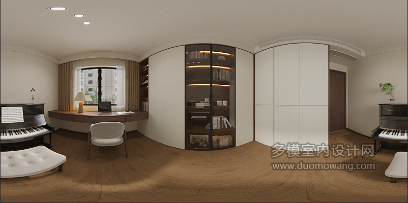 中古风书房全景