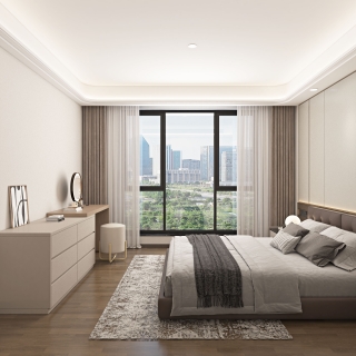 现代主卧 特写