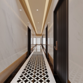 新中式工区走廊