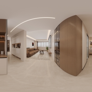 现代客餐厅全景