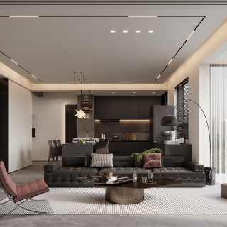 现代沙发背景特写