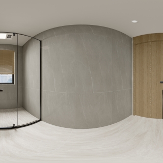 新中式艾灸馆卫生间全景