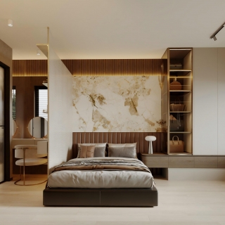 现代主人房 静态1