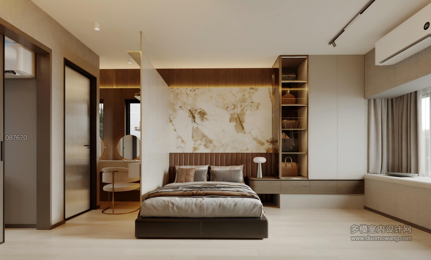 现代主人房 静态1