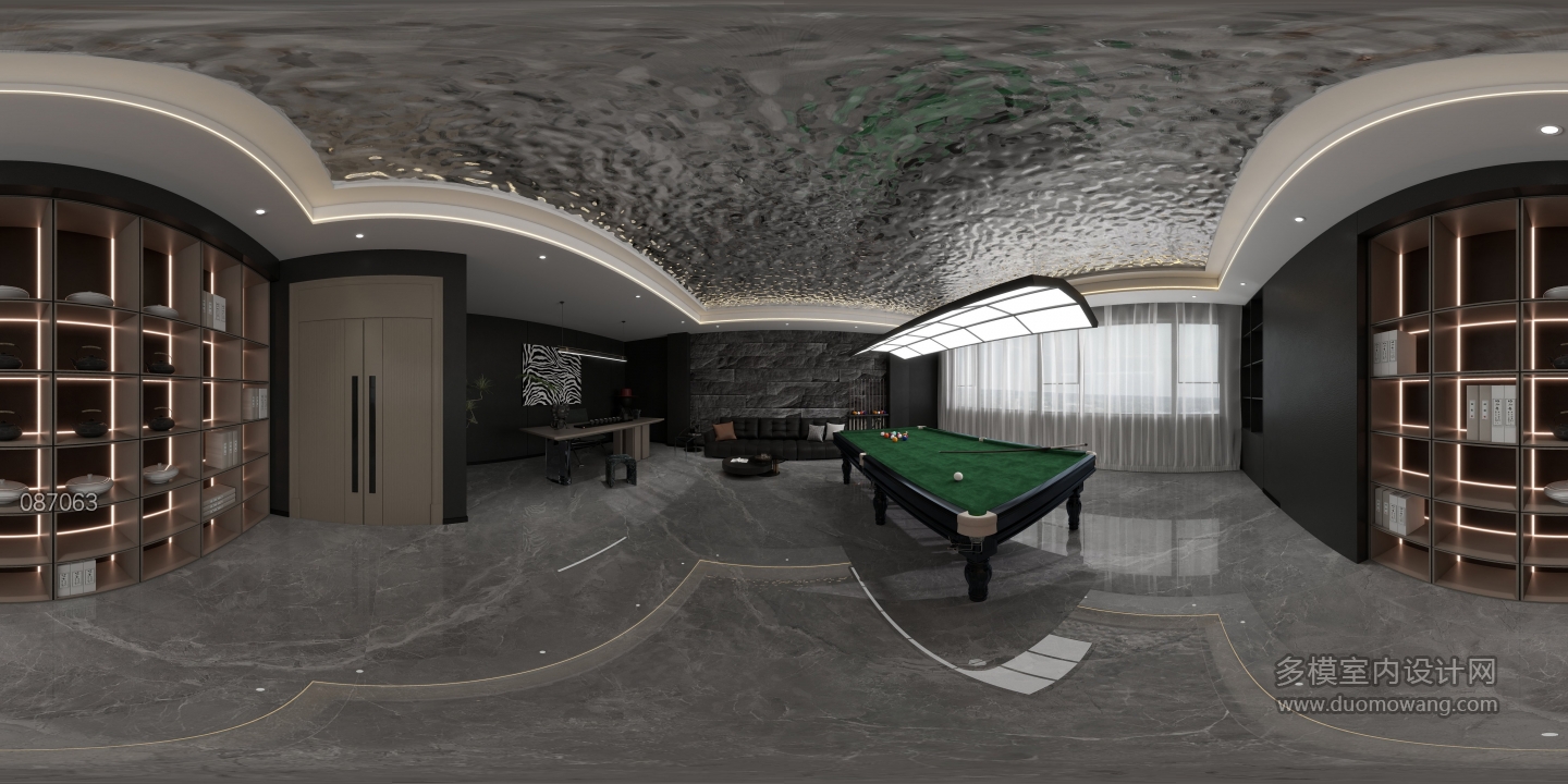 现代台球包间